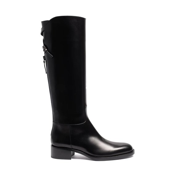 Sartore Black Riding Boots, size 39.5 (fits size 10) - Picture 1 of 13
